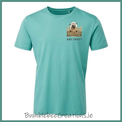 Sheep Organic Cotton Tshirt : Any Craic